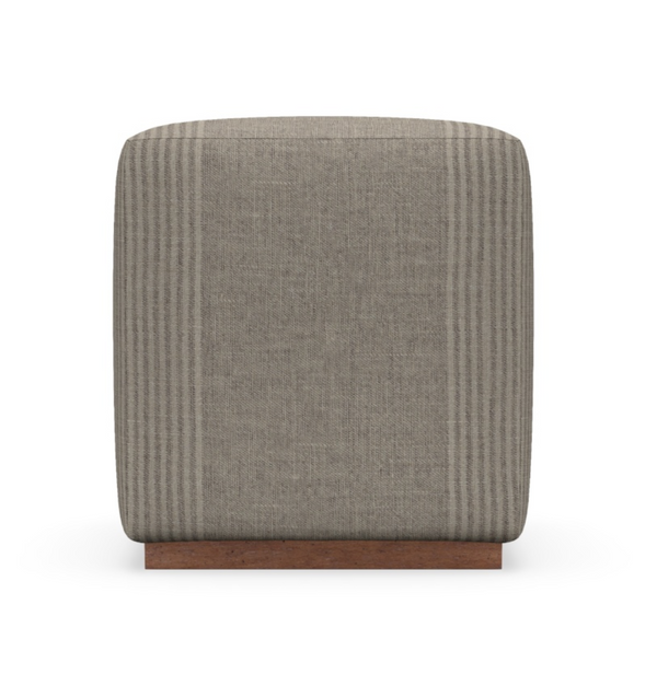 Dena Ottoman - Bark Stripe