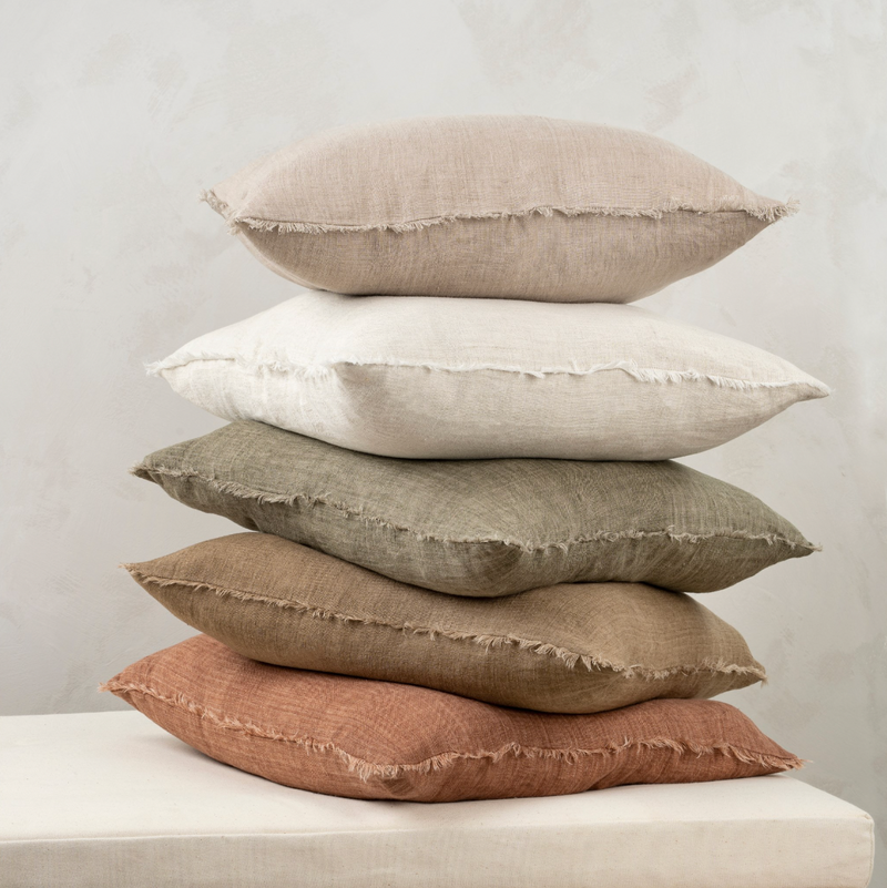 Lina Linen 20" Pillow Chambray