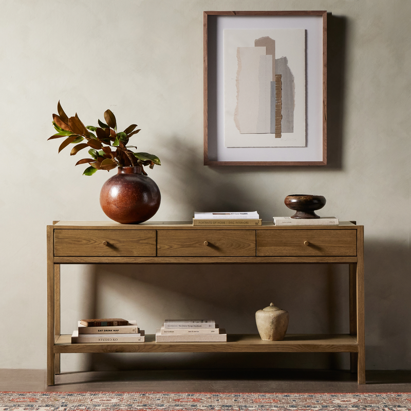 Meadow Console Table - Tawny Oak