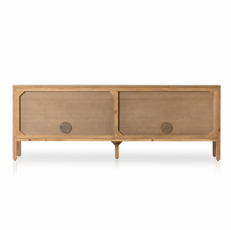 Riggs Media Console - Amber Oak