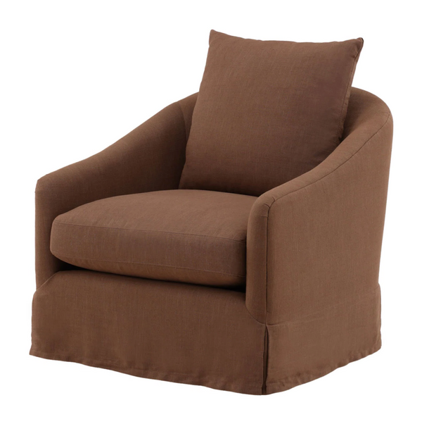 Lisell Swivel Chair - Brown