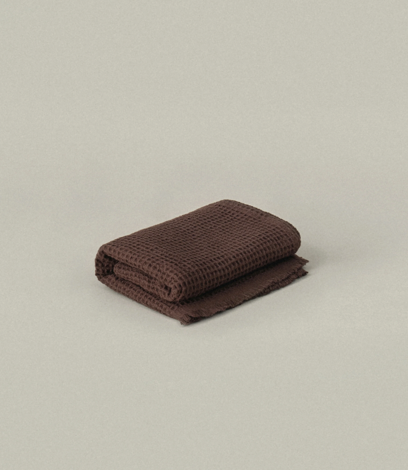 Umber Waffle Hand Towel