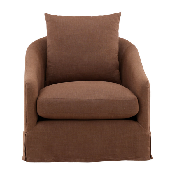 Lisell Swivel Chair - Brown