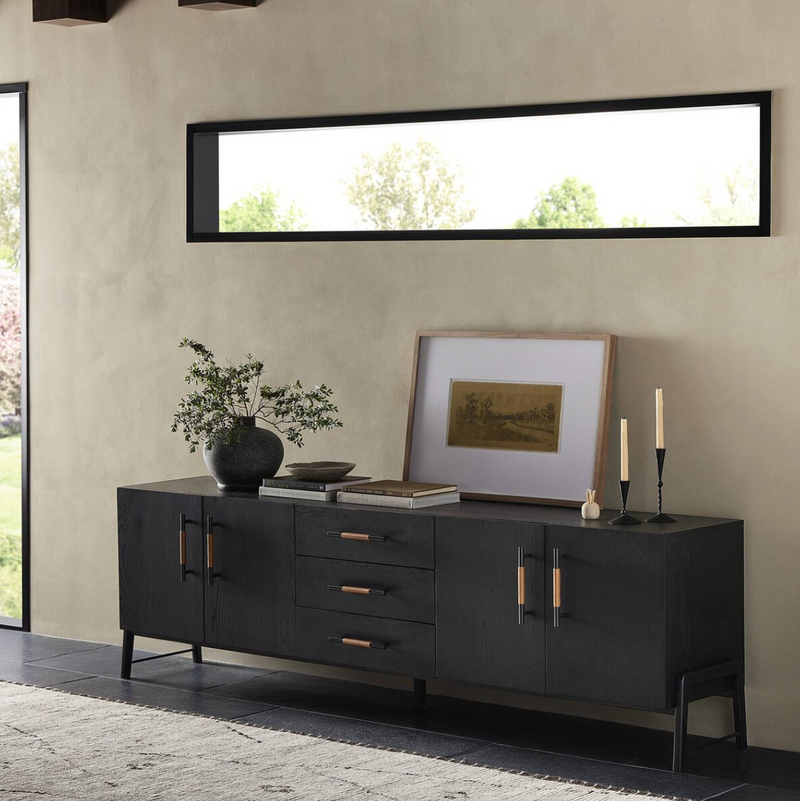 Rosedale Media Console - Ebony Oak