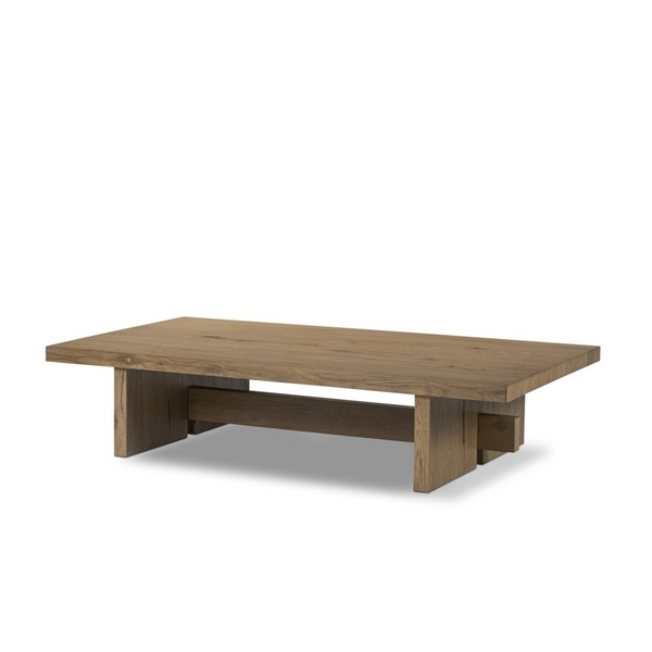 Isaac Coffee Table - Rubbed Light Oak Veneer