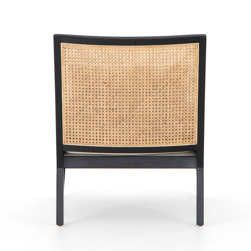 Antonia Cane Chair - Brushed Ebony