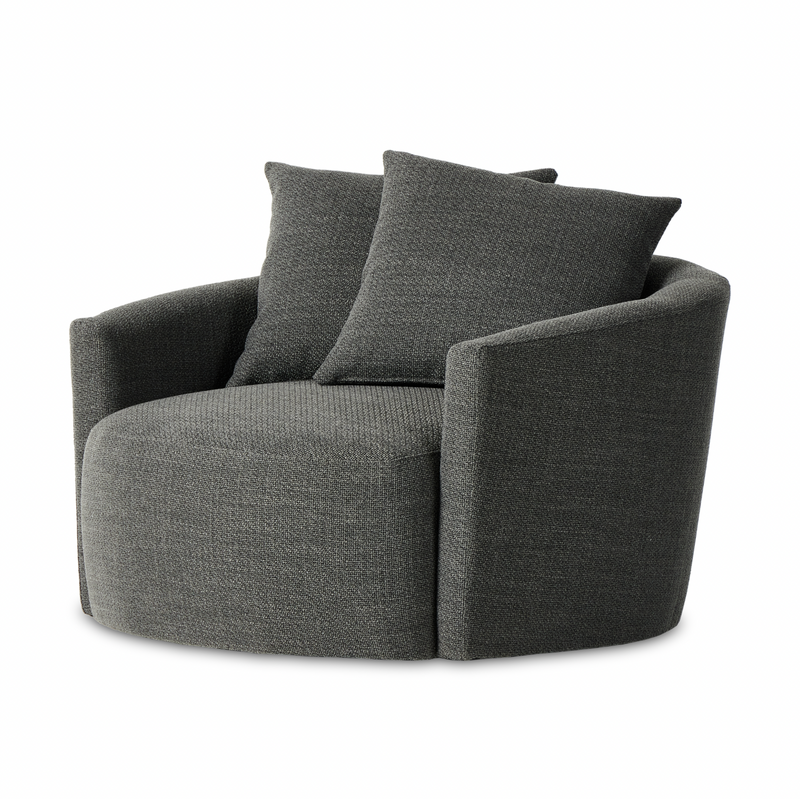 Chloe Swivel Chair - Gibson Smoke