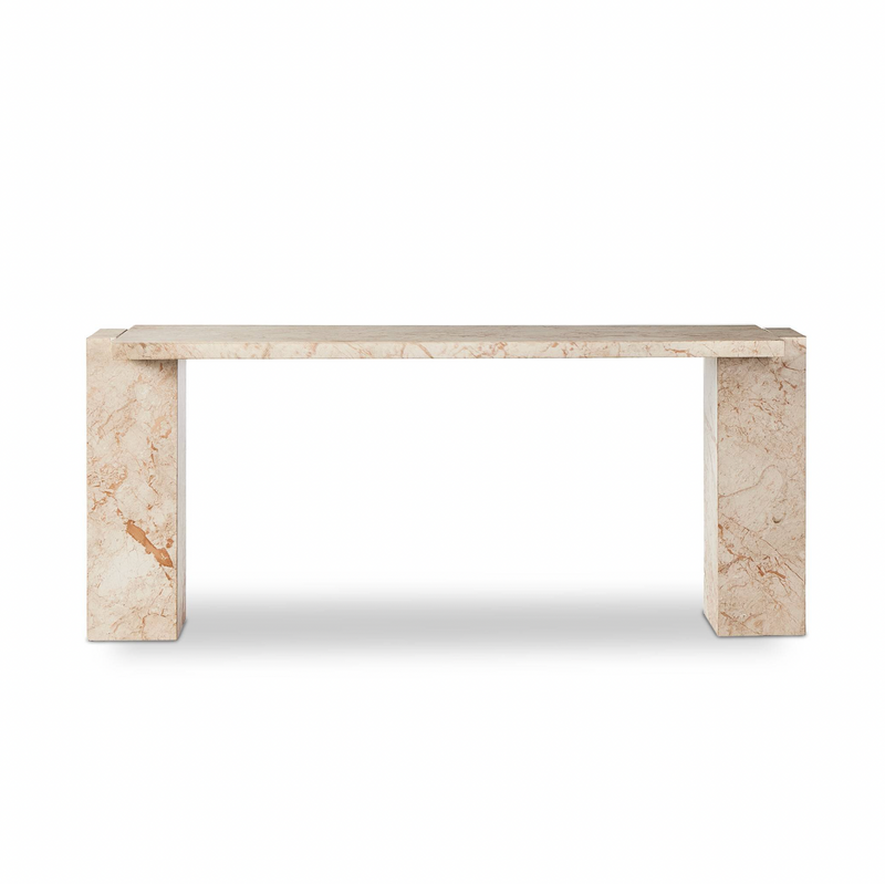 Romano Console Table - Desert Taupe Marble