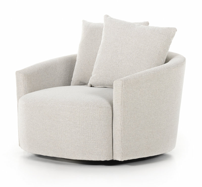 Chloe Swivel Chair - Delta Bisque