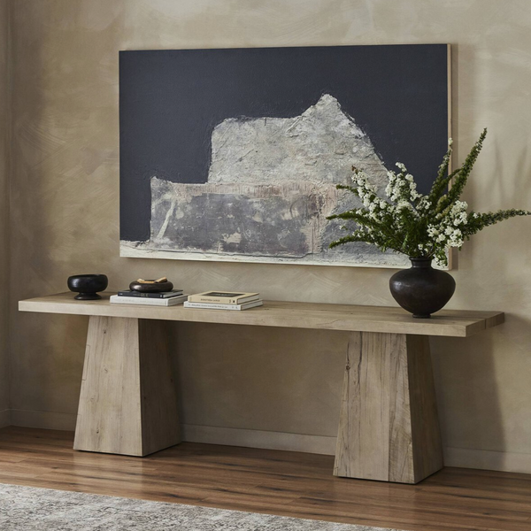 Atlas Console Table - Bleached Alder