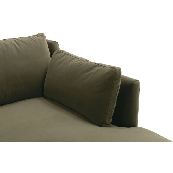 Madeline Sectional - Moss Velvet