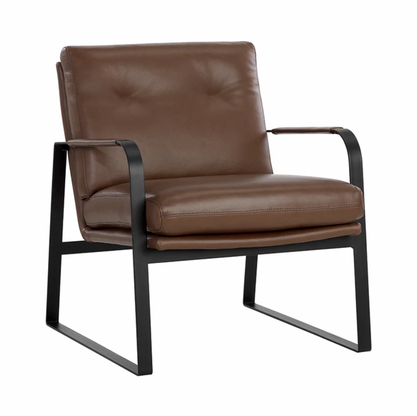 Jake Lounge Chair - Mahogany