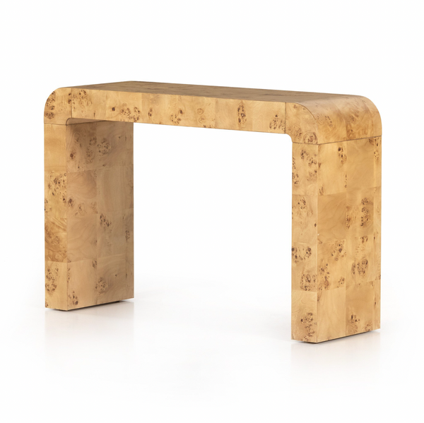 Jenson Console Table - Natural Poplar Burl