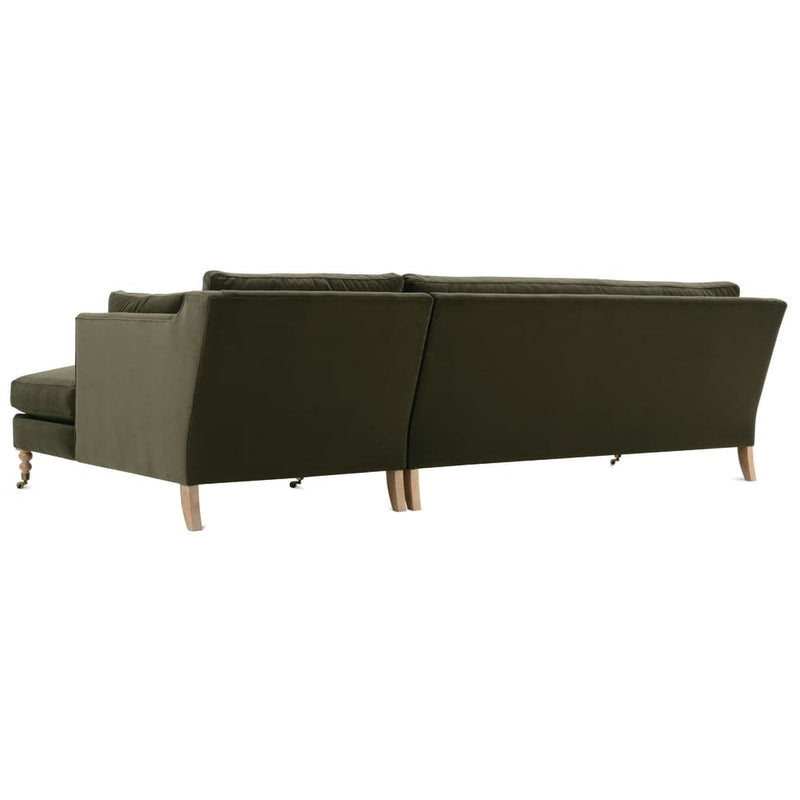 Madeline Sectional - Moss Velvet