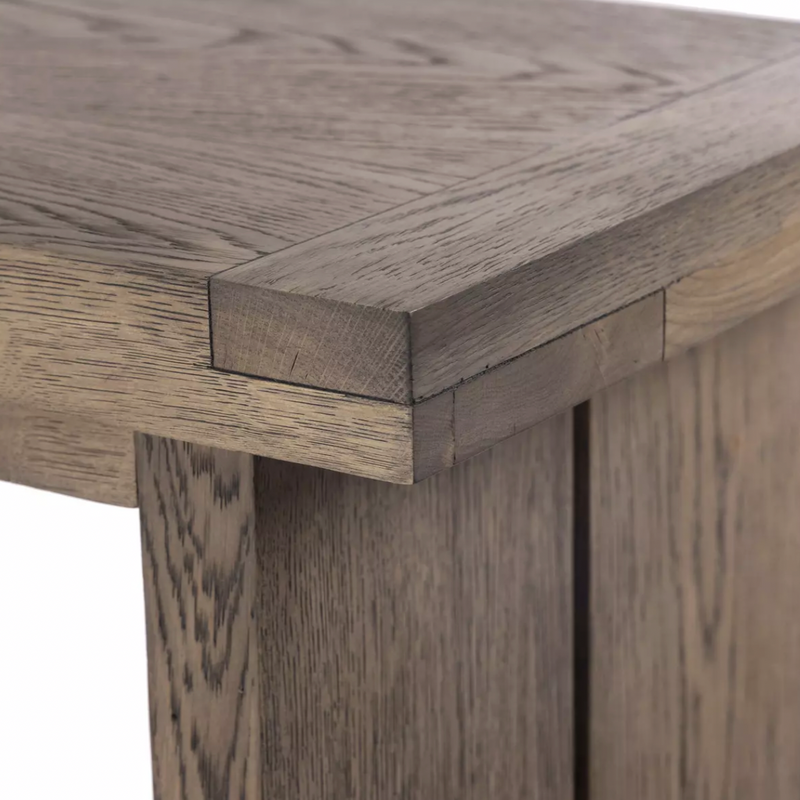 Warby Console Table - Worn Oak Veneer