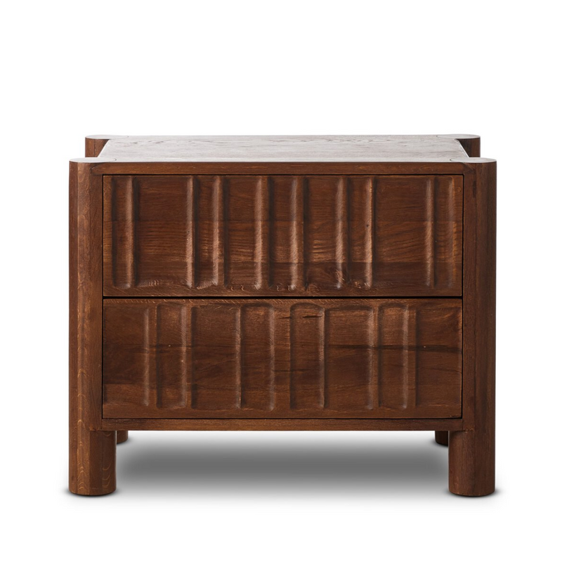 Ezri Nightstand - Cocoa Oak