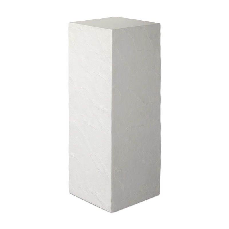 Corian Pedestal - White Concrete