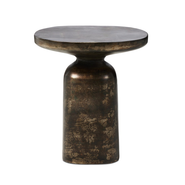 Odessa End Table - Distressed Bronze