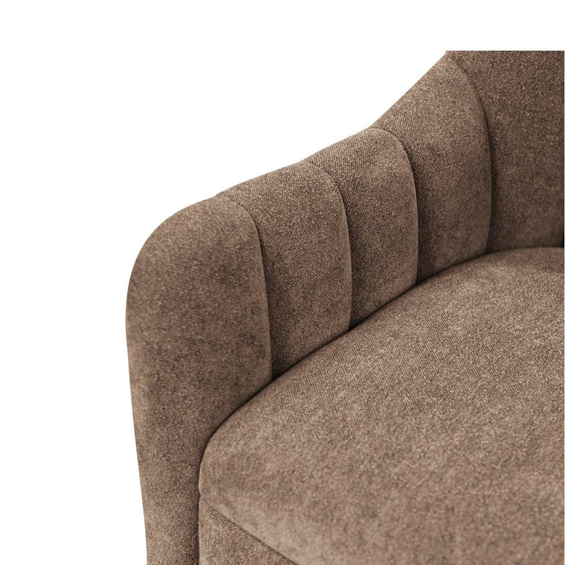 Lincoln Swivel Chair - Cool Brown