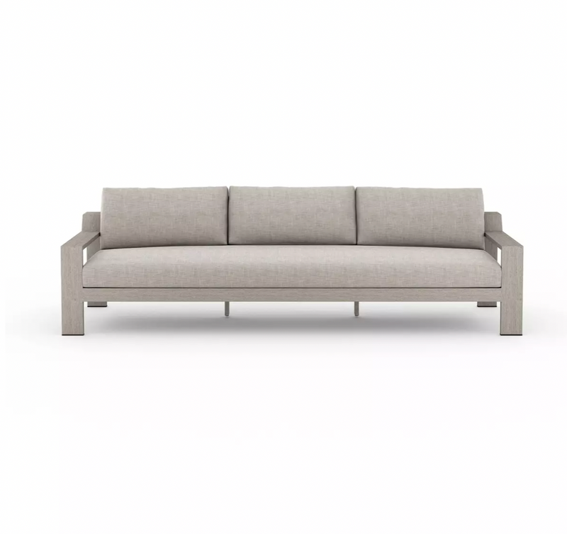 Monterey Outdoor Sofa, Weathered Grey - Venao Grey