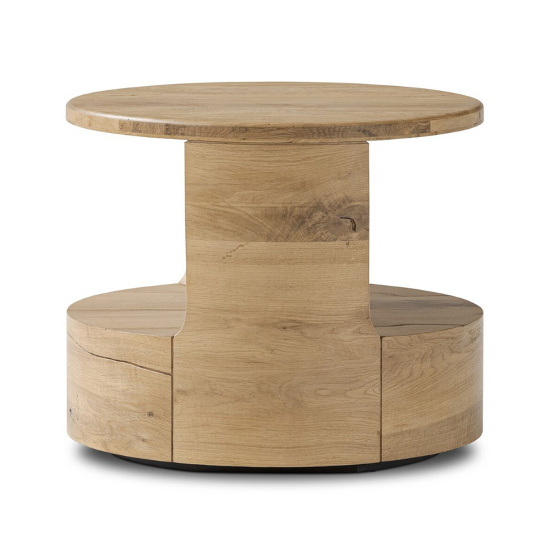 Matheus End Table - Natural Reclaimed French Oak