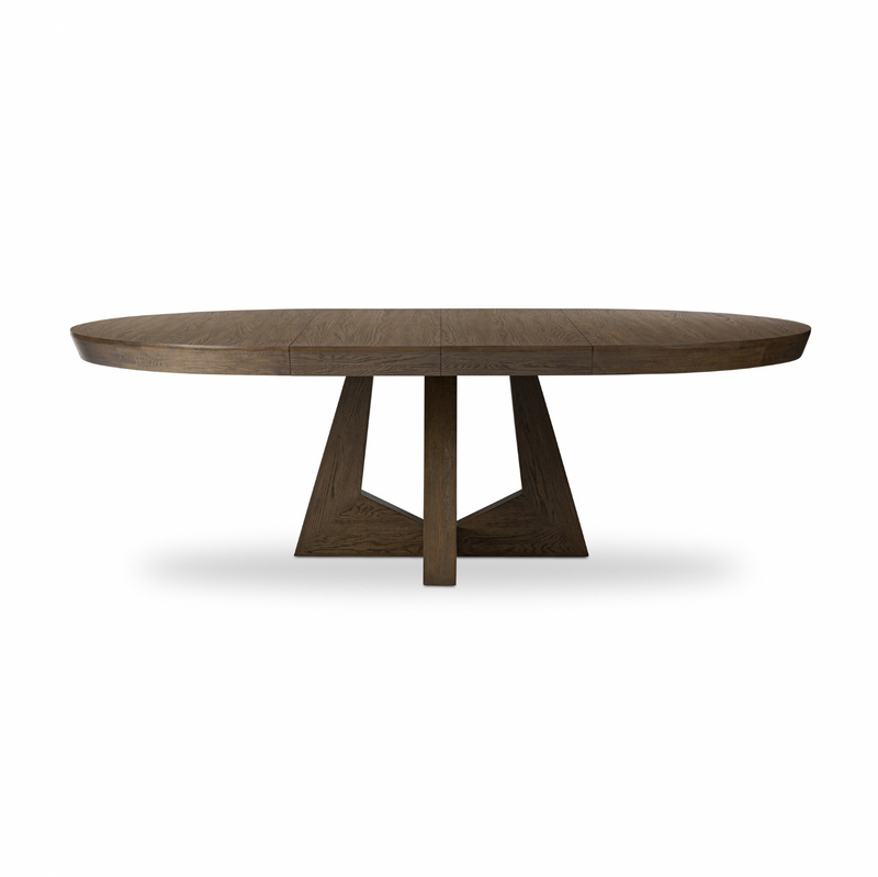 Zelda Round Extension Dining Table - Fawn Oak