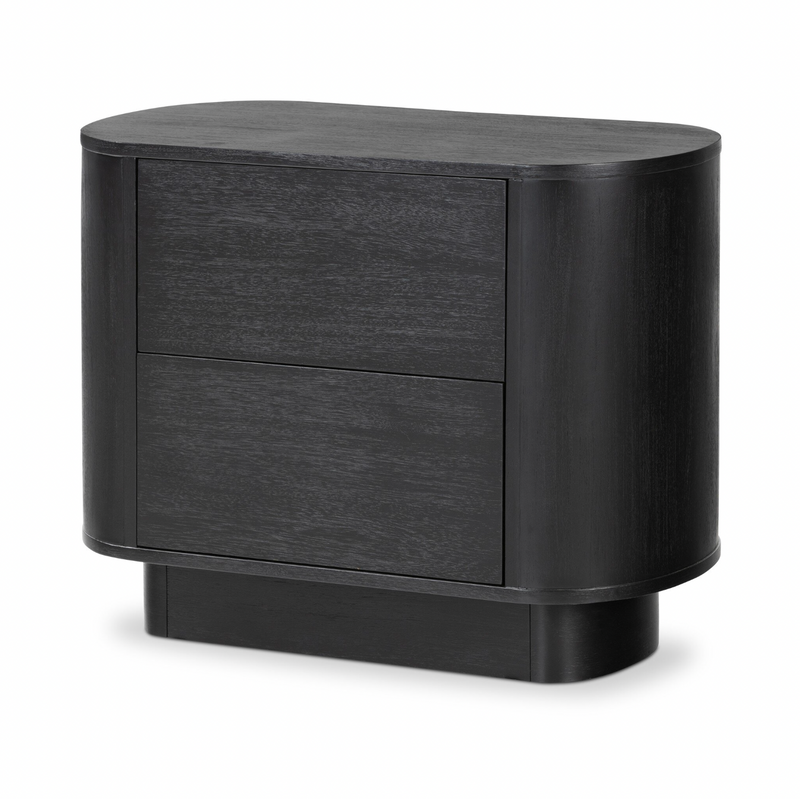 Paden Nightstand - Aged Black Acacia