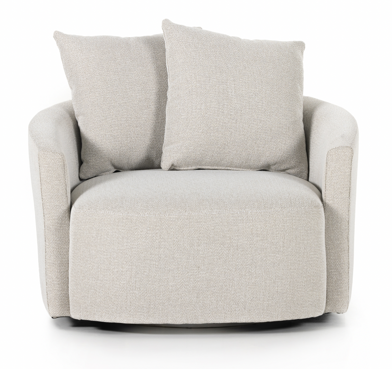 Chloe Swivel Chair - Delta Bisque