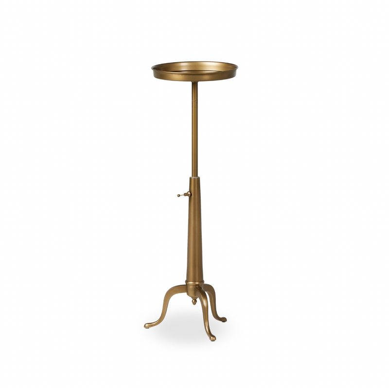 Umi End Table - Dark Matte Brass