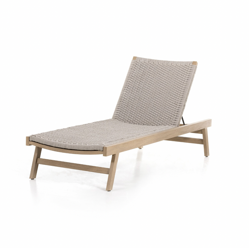 Delano Outdoor Chaise - Washed Brown