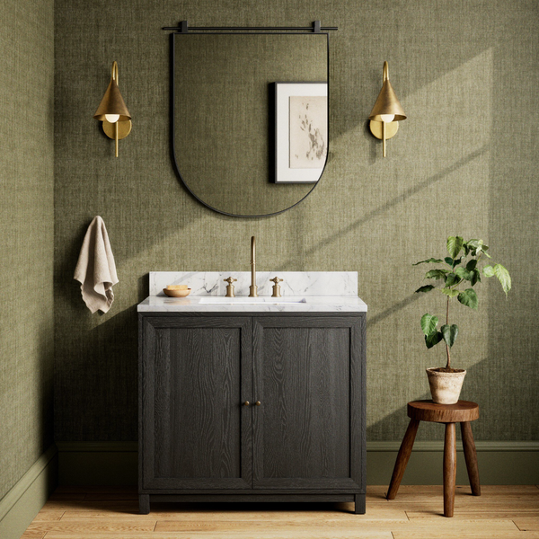 Millie Single Vanity - Satin Drifted Black