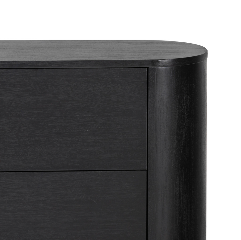 Paden Nightstand - Aged Black Acacia