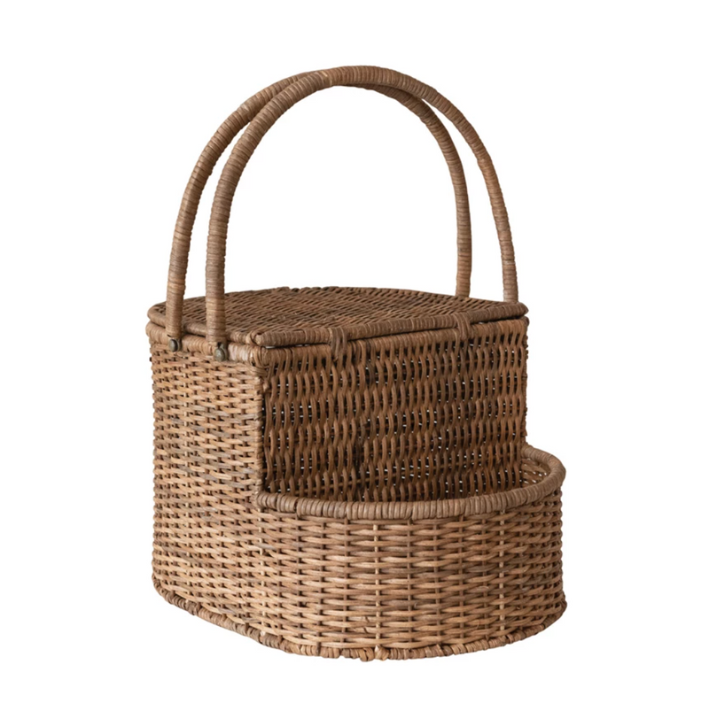 Rattan Wicker Picnic Basket