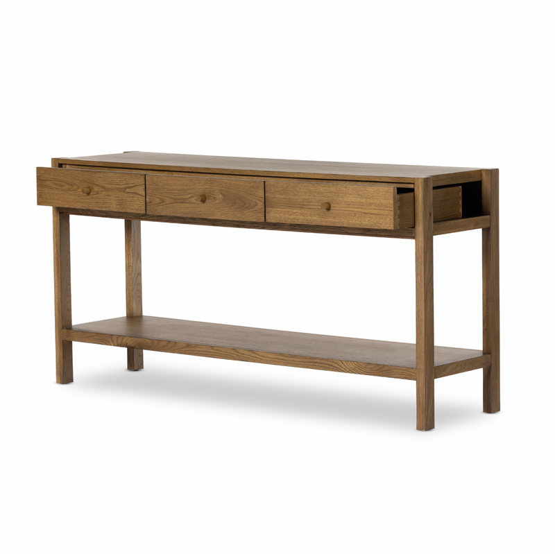 Meadow Console Table - Tawny Oak