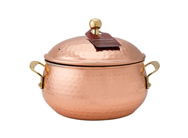 Simmered Cider Poured Candle, Copper Pot