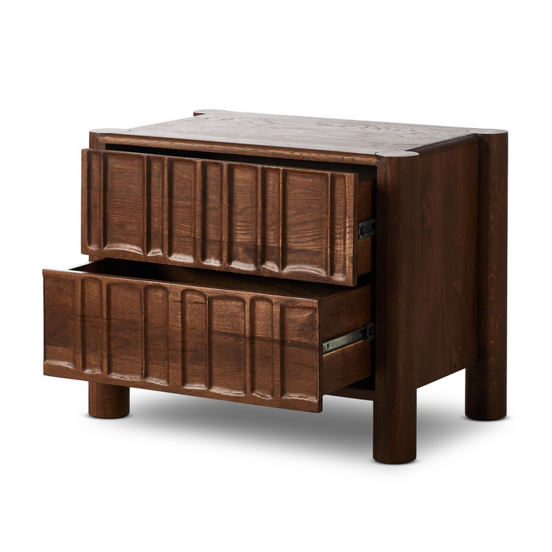 Ezri Nightstand - Cocoa Oak