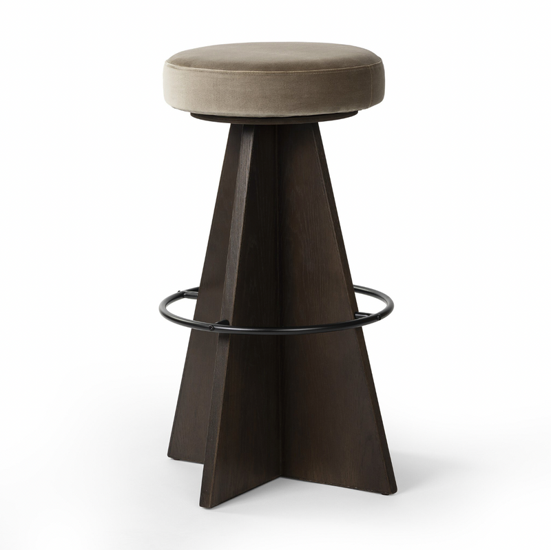 Damon Swivel Stool - Sapphire Khaki