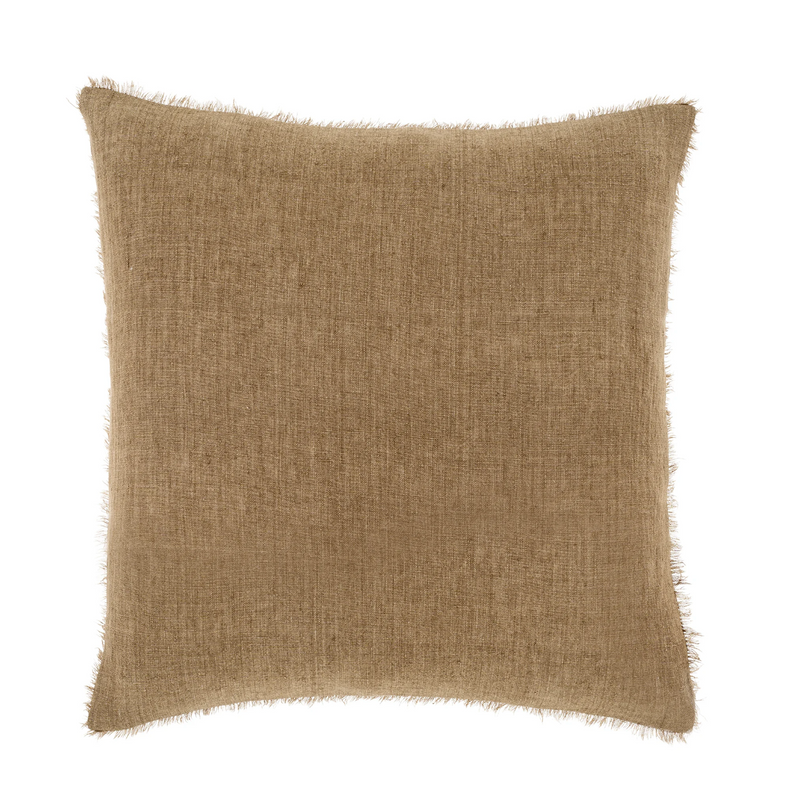 Lina Linen 20" Cushion Hazelnut