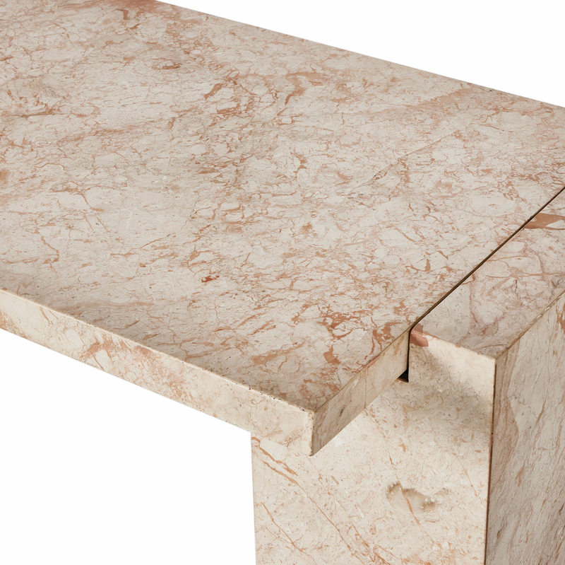 Romano Console Table - Desert Taupe Marble