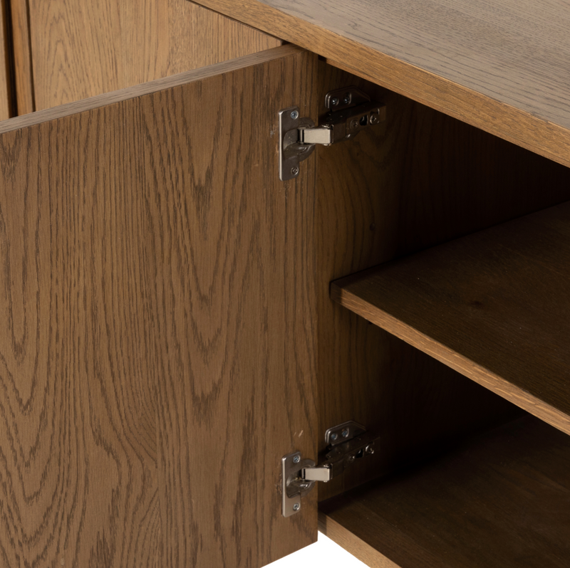 Riggs Media Console - Amber Oak