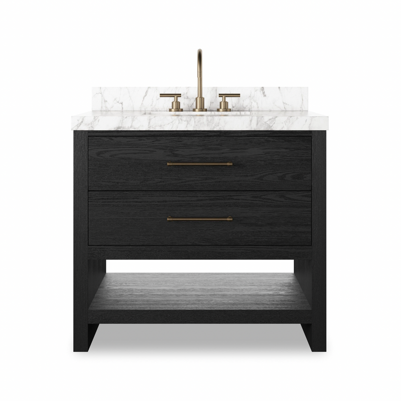 Anthem Single Vanity - Black Wash Oak