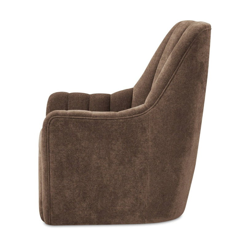 Lincoln Swivel Chair - Cool Brown