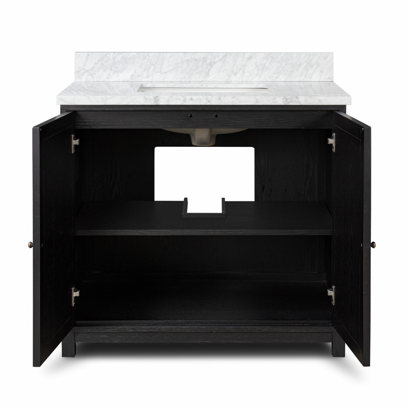 Millie Single Vanity - Satin Drifted Black