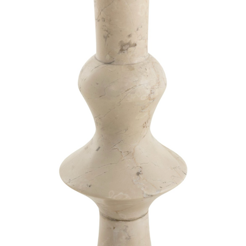 Polli End Table - Cream Marble