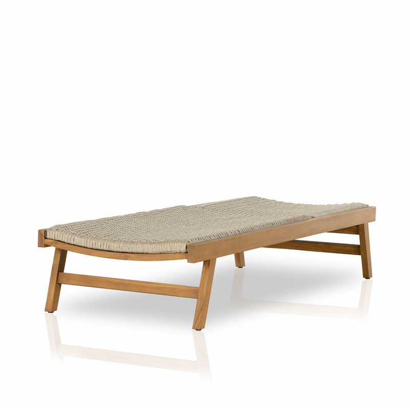 Delano Outdoor Chaise - Natural Teak