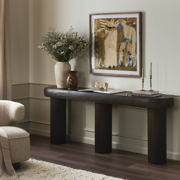 Sommer Console Table - Sienna Brown Pine