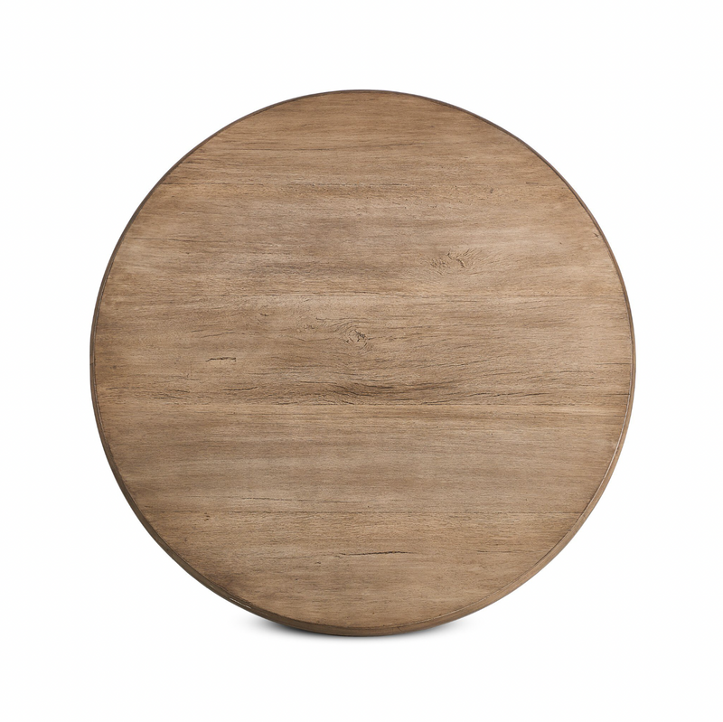 Xiomara Round Dining Table - Aged Drifted Oak