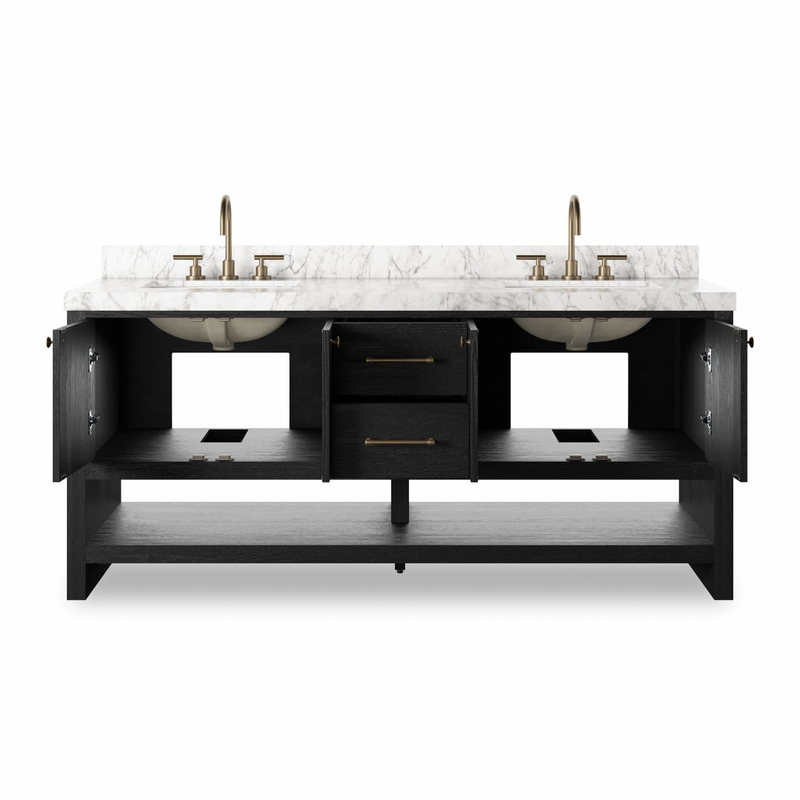 Anthem Double Vanity - Black Wash Oak