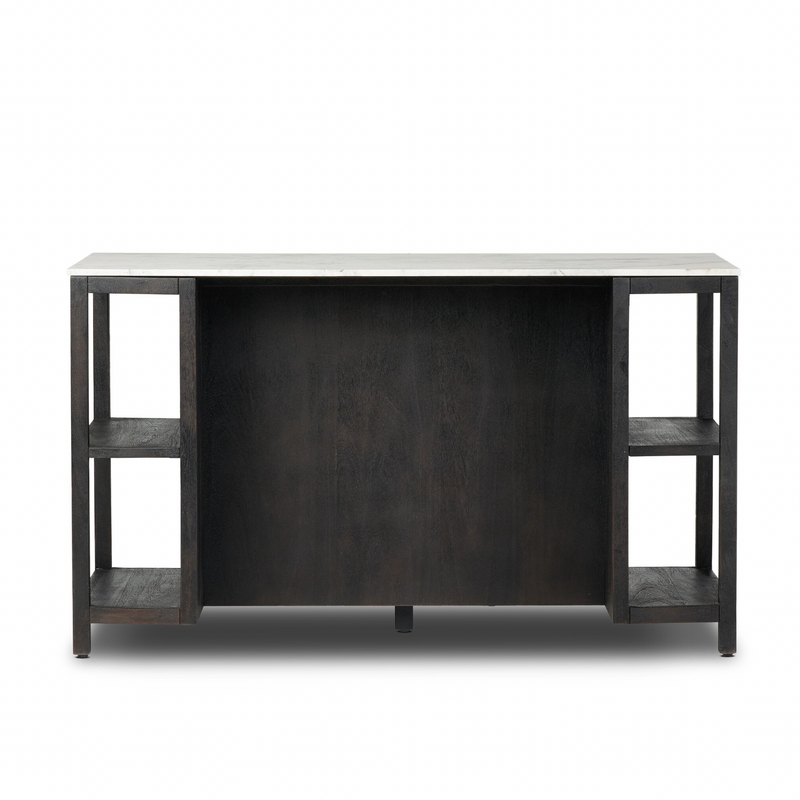 Indira Kitchen Island - Black Wash