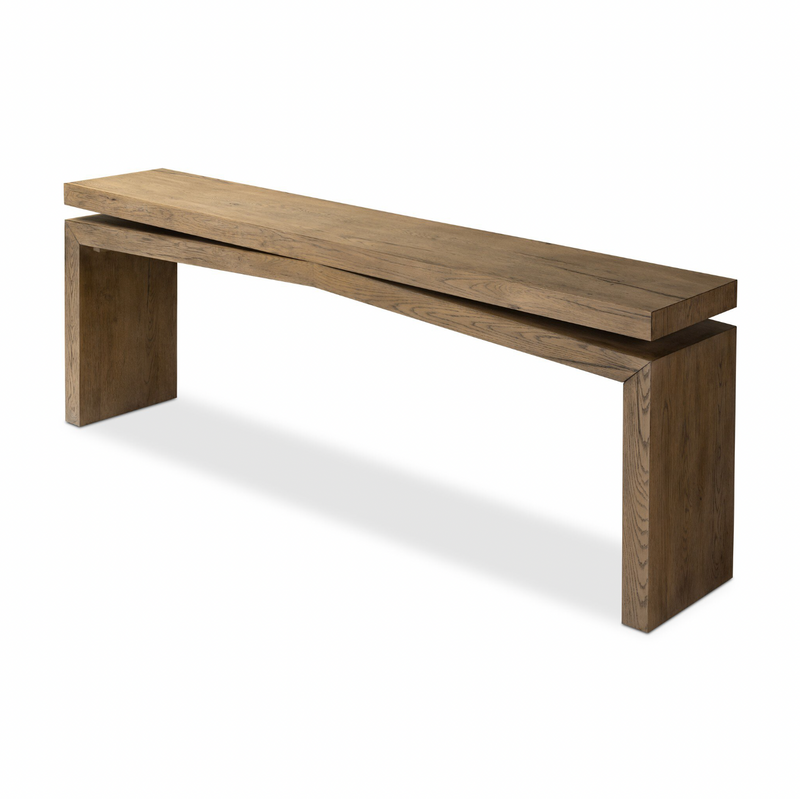 Matthes Console Table - Rustic Grey Oak